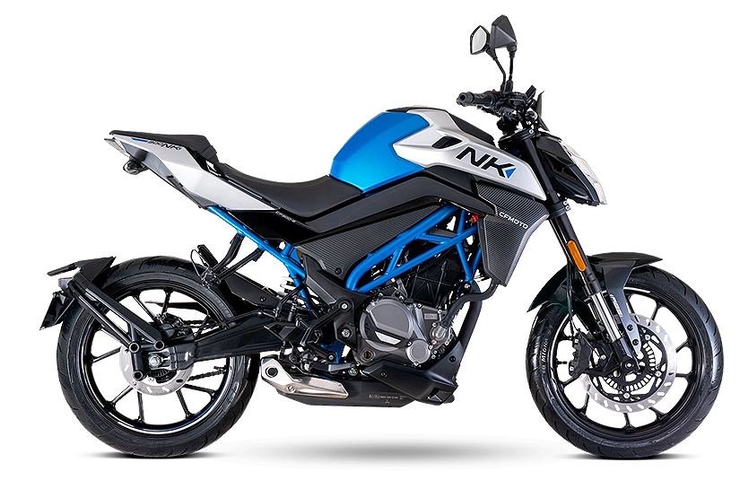 CF Moto Martínez - Perfil derecho de la CFMOTO 300 NK naked CF Motos Martínez - Vista lateral derecha de la moto naked CFMOTO 300 NK